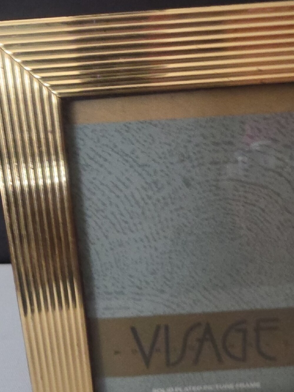 Sage Gold Ribbed Solid Plated Picture Frame - Picture 4 of 5